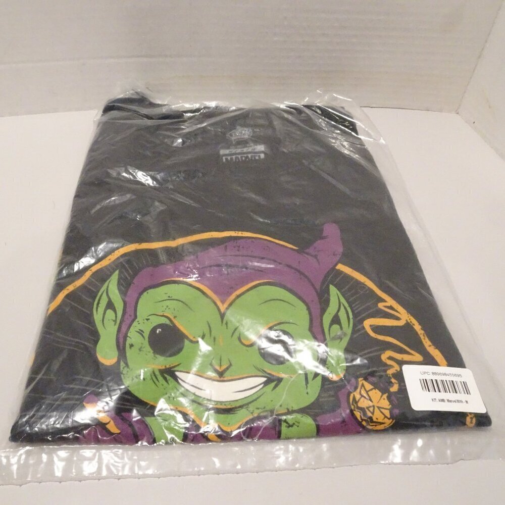 Funko Pop! Tee Green Goblin Marvel Graphic T-shirt Spider-Man Villain (Black) M